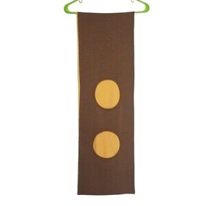 Jamie Sadock Scarf Silk Blend Brown Yellow Pockets Approximately 6' Womens O/S